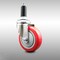 Service Caster 4 Inch 316SS Red Polyurethane Wheel Swivel 1-1/8 Inch Expanding Stem Caster SCC-SS316EX20S414-PPUB-RED-118 - alternate 4